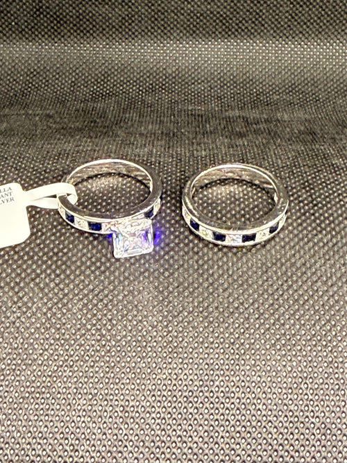 Charles Winston Bella Luce 6.38 CTW Scintillant CZ Bridal Ring Set | 925 Silver | Size 8 | NWT