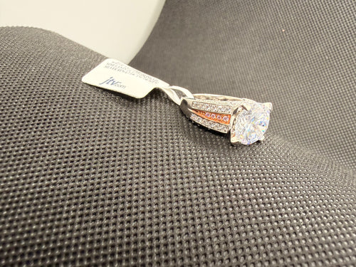 Bella Luce 11.85 CTW White & Pink CZ Ring | Platinum Over Silver | Size 8 | NWT